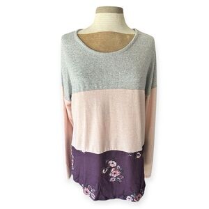 Tru Self woman’s floral long sleeve L